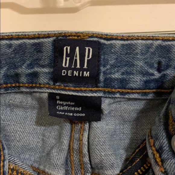 Gap Kids Girlfriend Fit Denim Jeans Size 8 Reg - Picture 4 of 6